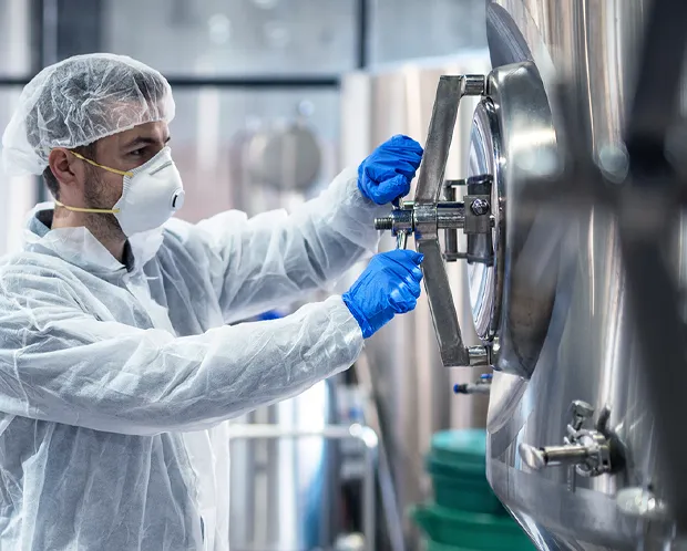 chemical technician working in lumigen chemical manufacturing plant chemical technician working in lumigen chemical manufacturing plant